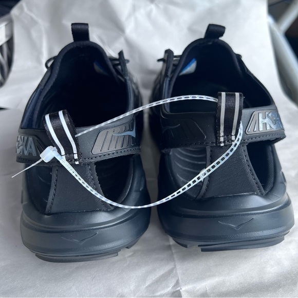 Hoka One One Hopara Black Sandals Terrain Outdoor Hiking Trails Mens 9.5 - Picture 5 of 7